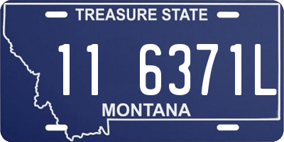 MT license plate 116371L