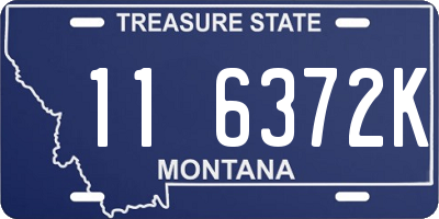 MT license plate 116372K
