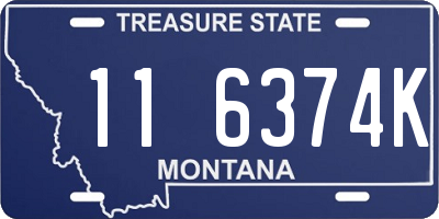 MT license plate 116374K