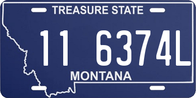 MT license plate 116374L