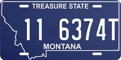 MT license plate 116374T