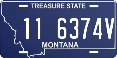 MT license plate 116374V