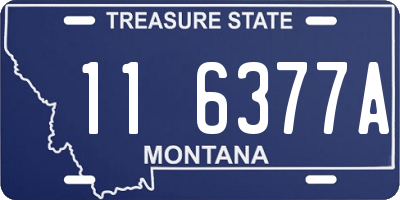 MT license plate 116377A