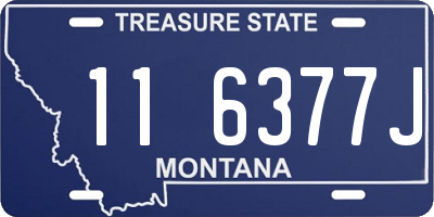 MT license plate 116377J
