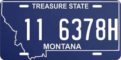 MT license plate 116378H