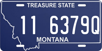 MT license plate 116379Q