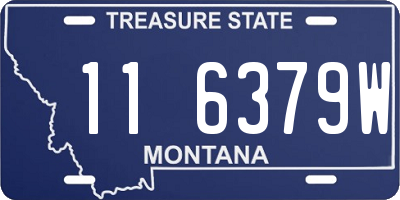 MT license plate 116379W