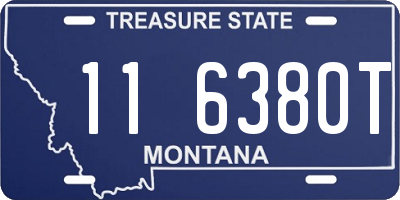 MT license plate 116380T