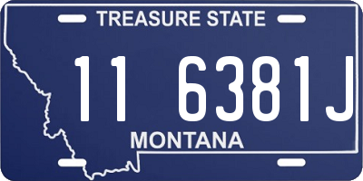 MT license plate 116381J