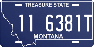 MT license plate 116381T