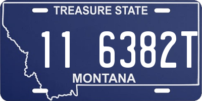 MT license plate 116382T