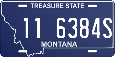 MT license plate 116384S