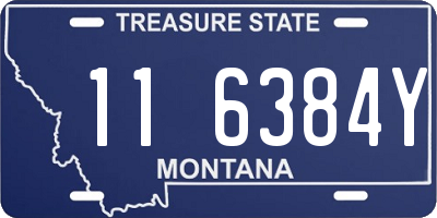 MT license plate 116384Y