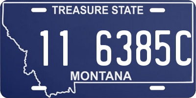 MT license plate 116385C