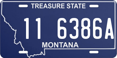 MT license plate 116386A
