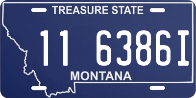 MT license plate 116386I