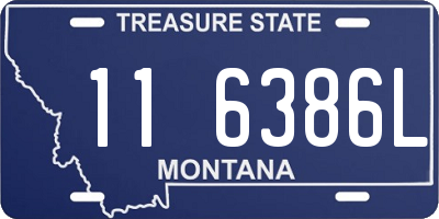 MT license plate 116386L