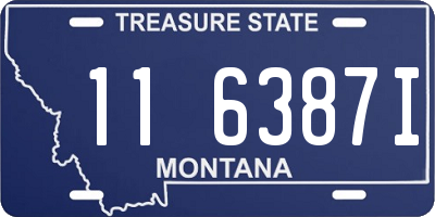 MT license plate 116387I