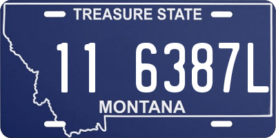 MT license plate 116387L