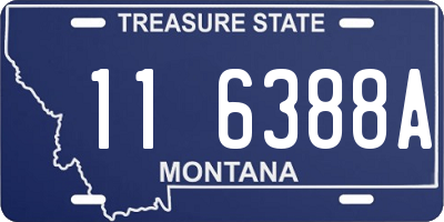 MT license plate 116388A