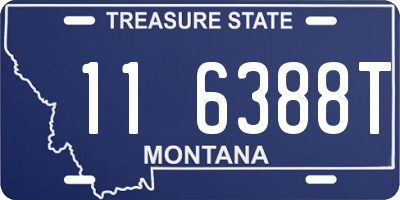 MT license plate 116388T