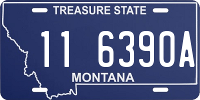MT license plate 116390A