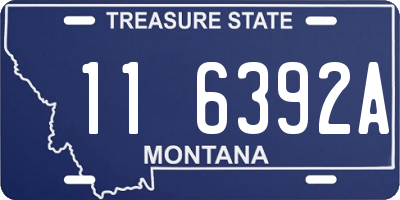 MT license plate 116392A