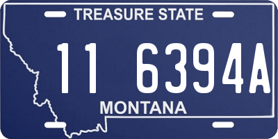 MT license plate 116394A