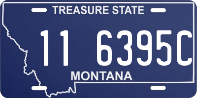 MT license plate 116395C