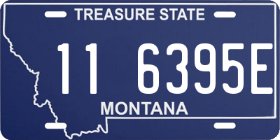 MT license plate 116395E