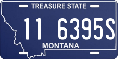 MT license plate 116395S