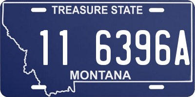 MT license plate 116396A