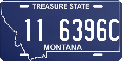 MT license plate 116396C