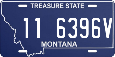 MT license plate 116396V