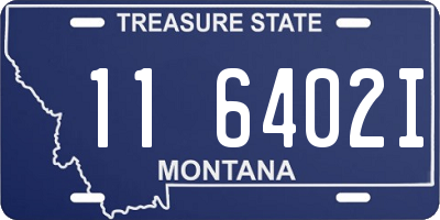 MT license plate 116402I