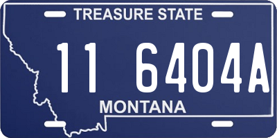 MT license plate 116404A