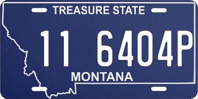 MT license plate 116404P