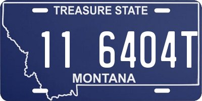 MT license plate 116404T