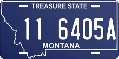 MT license plate 116405A