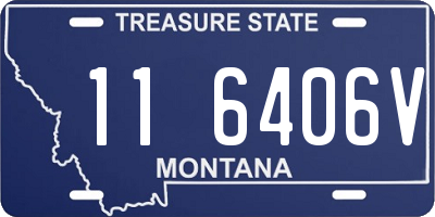 MT license plate 116406V