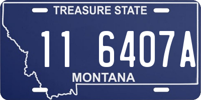 MT license plate 116407A