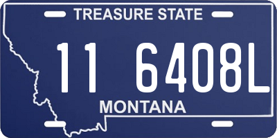 MT license plate 116408L