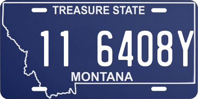 MT license plate 116408Y