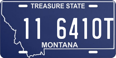 MT license plate 116410T
