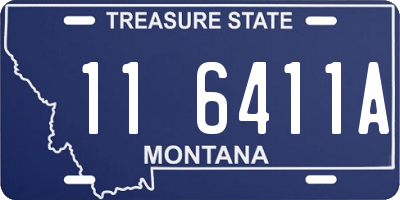 MT license plate 116411A