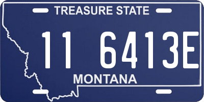 MT license plate 116413E