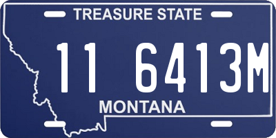 MT license plate 116413M