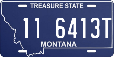 MT license plate 116413T