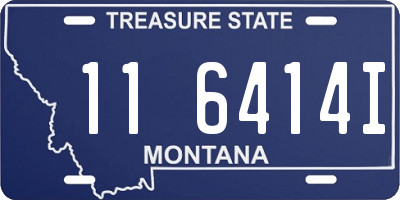 MT license plate 116414I