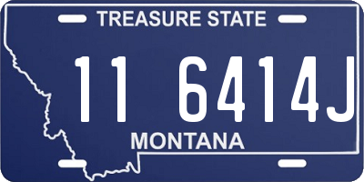 MT license plate 116414J